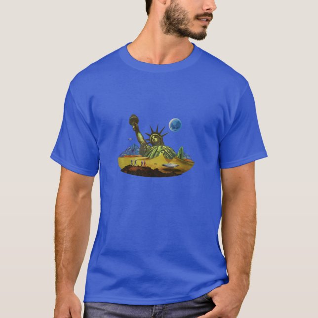 Camiseta Mundos del SciFi - tierra en ruinas (Anverso)