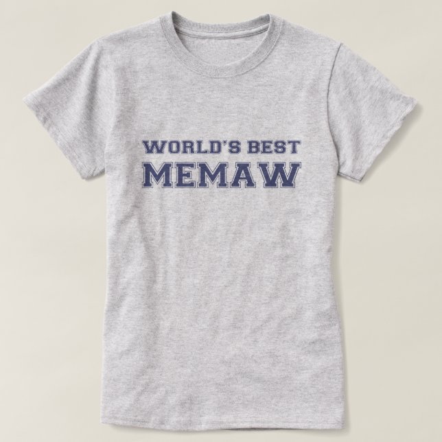 Camiseta Mundos el mejor Memaw (Diseño del anverso)