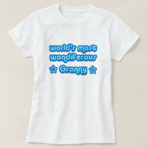 Camiseta Mundos la mayoría de la abuelita de Wondiferous