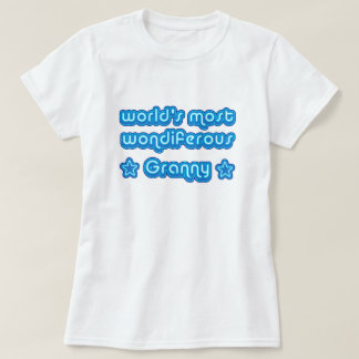 Camiseta Mundos la mayoría de la abuelita de Wondiferous