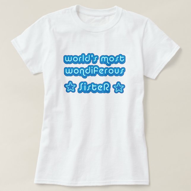 Camiseta Mundos la mayoría de la hermana de Wondiferous (Diseño del anverso)