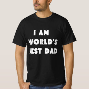 Camiseta mundos mejor padre divertido padres día blanco neg