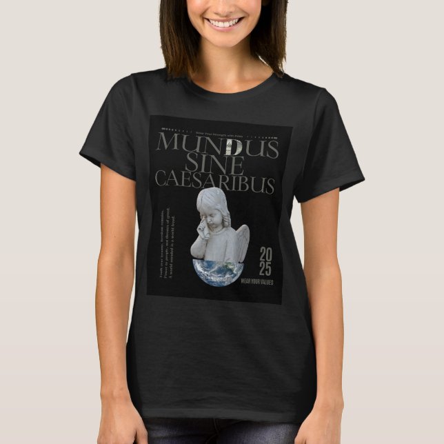 Camiseta Mundus Sine Caesaribus | Arte único (Anverso)