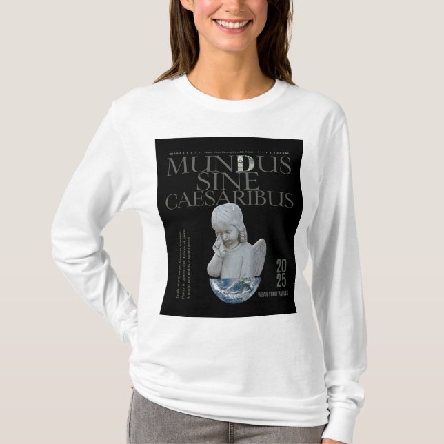 Camiseta Mundus Sine Caesaribus | Arte único (Anverso)