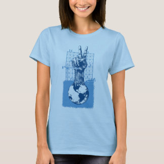 Camiseta Muñeca azul de las señoras de la paz del edificio