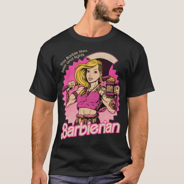 Camiseta Muñeca bárbara - Poderosa muñeca Rpg (Anverso)
