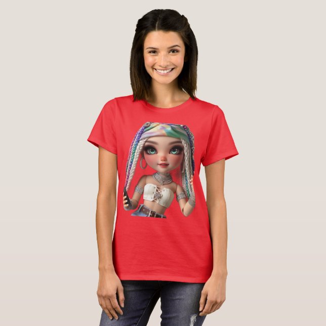 Camiseta Muñeca CHIBI descarada (Anverso completo)