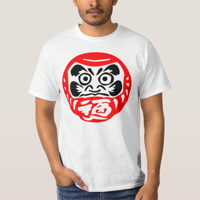 Camiseta muñeca Daruma (Anverso)