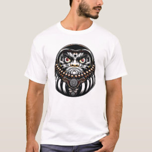 Camiseta Muñeca Daruma Arte Japonés