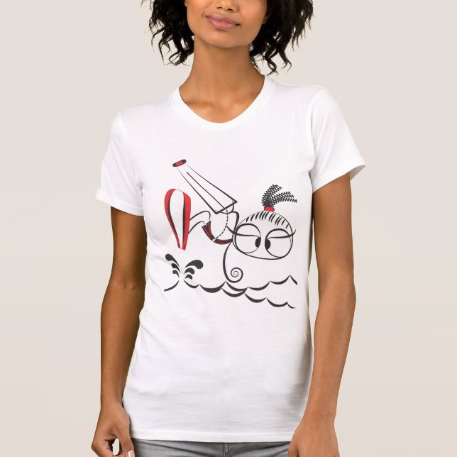 Camiseta Muñeca de Kitesurfing (Anverso)