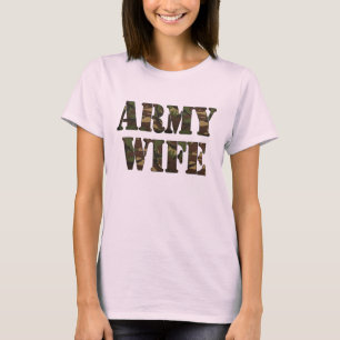 Camiseta Muñeca de las señoras de la esposa del ejército