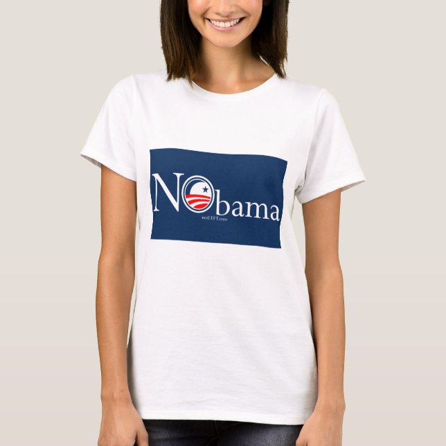 Camiseta Muñeca de las señoras de NObama (cabida) (Anverso)