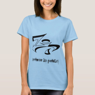 Camiseta Muñeca de las señoras del engranaje de la cebra