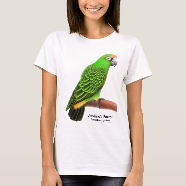 Camiseta Muñeca de las señoras del loro de Jardines (Anverso)