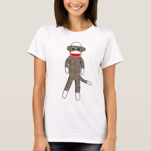 Camiseta Muñeca de las señoras del mono del calcetín cab