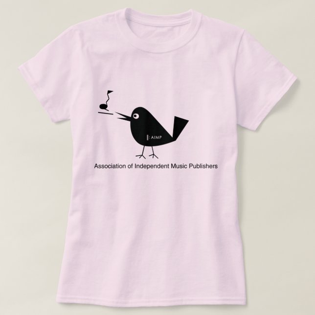 Camiseta Muñeca de las señoras del pájaro de AIMP (cabida) (Diseño del anverso)