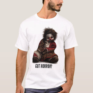 Camiseta Muñeca de Payaso Espeluznante - ¿Tienes Horror?