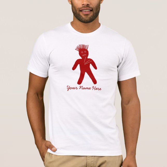 Camiseta Muñeca de Voodoo Rojo en Sangre (Anverso)