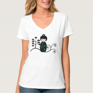 Camiseta Muñeca japonesa cúrcuta