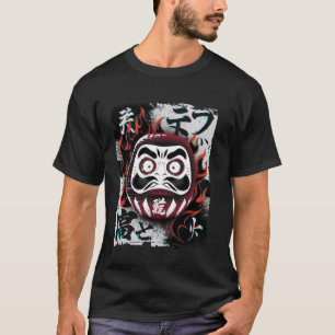 Camiseta Muñeca japonesa Daruma Budismo Japón Tradicional