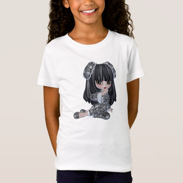 Camiseta Muñeca japonesa del chica (Anverso)