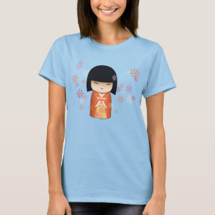 Camiseta muñeca Kokeshi - Akemi