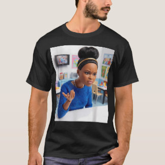 Camiseta Muñeca Negra Cara de Asco Meme Divertido Gen Afric