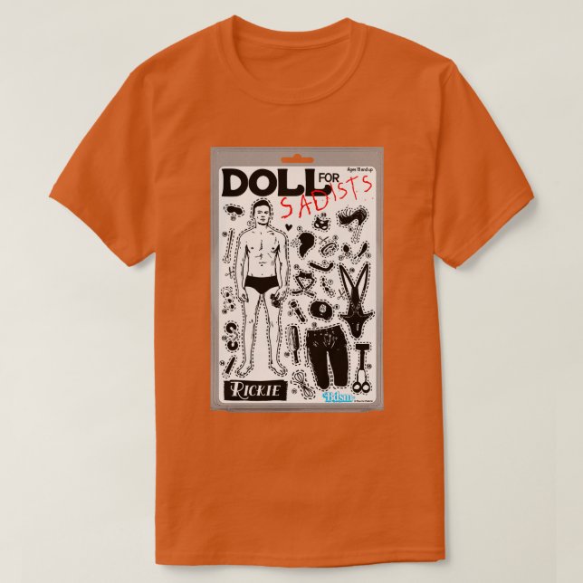 Camiseta Muñeca para sádicos Cortar y Pegar juguete (Diseño del anverso)