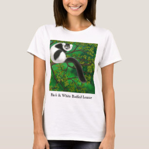Camiseta Muñeca superada blanco y negro de las señoras de