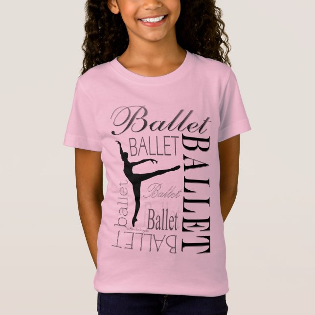 Camiseta Muñeca T - Arabesque de los chicas del ballet (Anverso)