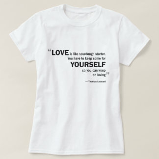 Camiseta Muñeca T de las señoras - el 'amor es como el pan