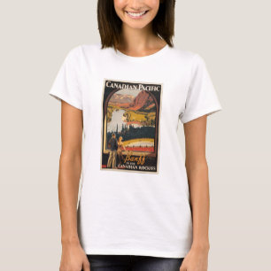 Camiseta Muñeca T del poster del viaje de Rockies del
