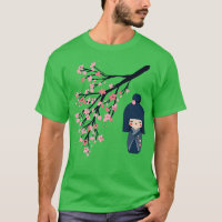 Muñeca Usaburo Kokeshi y cerezo japonés Sakura Che