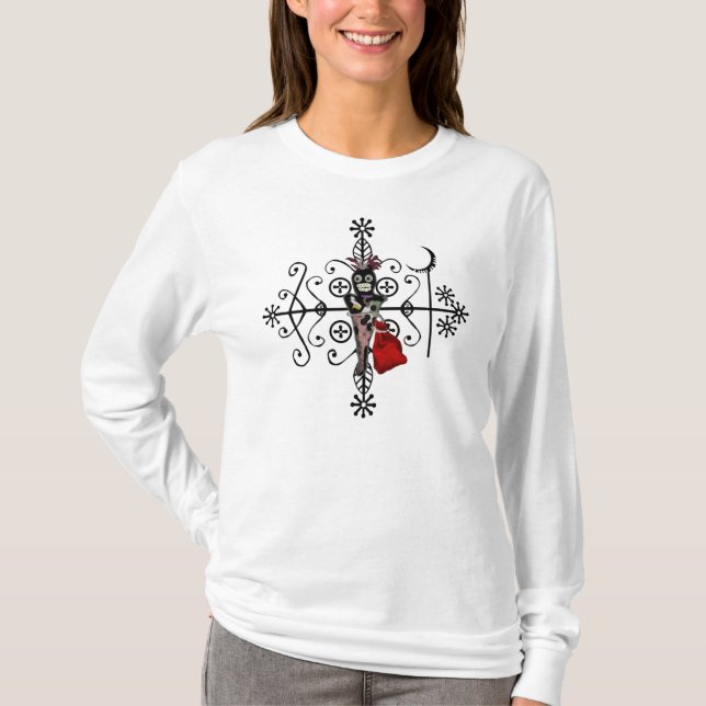 Camiseta Muñeca Veve del vudú de Legba de la papá (Anverso)