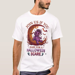 Camiseta Muñeca Voodoo Crescente de Halloween Atrevida Mora