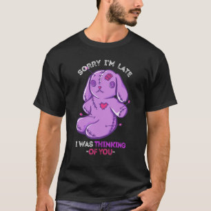 Camiseta Muñeca Voodoo Perdón por estar atrasada muñeca Gót