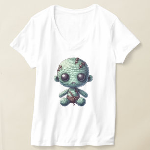 Camiseta Muñeca Vudú Adorable al Crochet