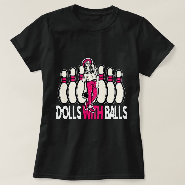 Camiseta Muñecas con bolas 1 (Diseño del anverso)