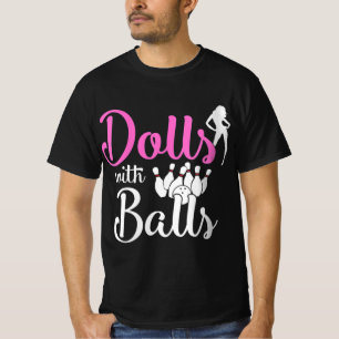 Camiseta Muñecas con bolas - Bowling Chicas Trip Team Bowle