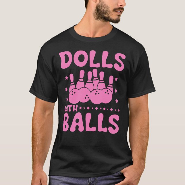 Camiseta Muñecas con el equipo de bolos (Anverso)