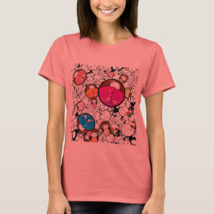 Camiseta Muñecas de Kokeshi del japonés