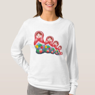 Camiseta Muñecas de la jerarquización de la primavera