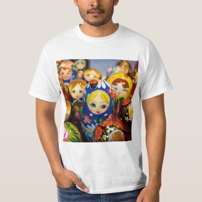 Camiseta Muñecas de nidificación rusas (Anverso)