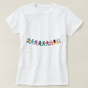 Camiseta Muñecas de papel de la bandera