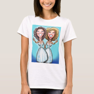 Camiseta Muñecas de pasteles de Boda lesbiana