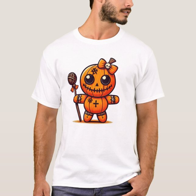 Camiseta Muñecas pesadas del estitch Voodoo (Anverso)