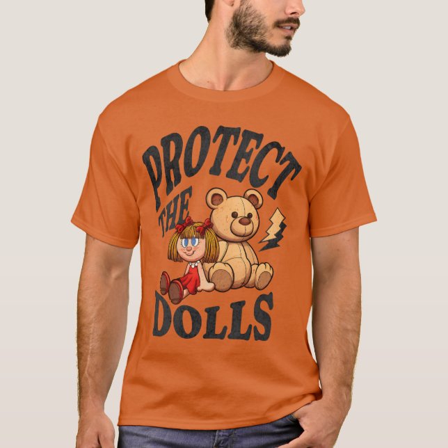 Camiseta Muñecas Protege Poder de Niña Dulce Humor de Equip (Anverso)