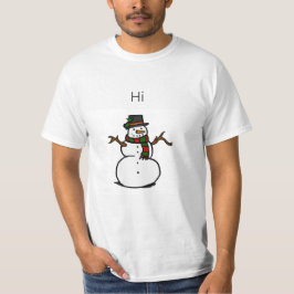 Camiseta muñeco de nieve