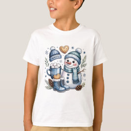 Camiseta Muñeco de nieve acogedor de invierno 