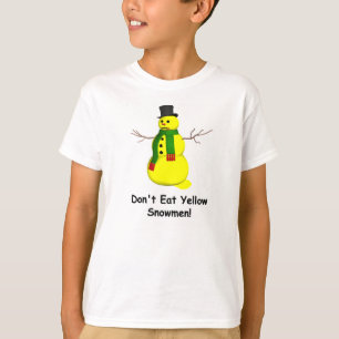 Camiseta Muñeco de nieve amarillo
